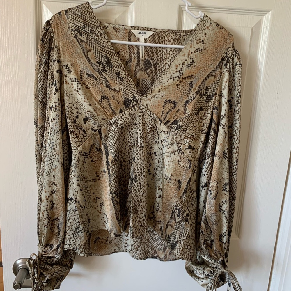 Snake Print Blouse
